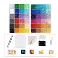thumbnail image 6 of Perler Beads Kit 2000 Pcs 48 Colors 2.6mm Mini Fuse Beads Bulk with Fusebeads Pegboards, Included Black & White, Paper, Pen,tweezer, DIY Arts and Crafts Supplies Making Kit for Kids 7 & Adults, 6 of 10