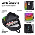 thumbnail image 4 of Fotbe Colorful Glitter Set Escolar 3 en 1 para Niños - Mochila Duradera con Lonchera Aislante y Estuche para Lápices - Mochila Escolar para Niños y Niñas, 4 of 7