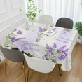 thumbnail image 4 of Coolnut Lavender Rectangle Tablecloth,Dinner Table Cover for Outdoor & Indoor Patio, Picnic, BBQ, Holiday Party 54x54In, 4 of 7
