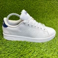 thumbnail image 1 of Adi-das Advantage Mens Size 7 White Blue Athletic Walking Leather Shoes Sneakers, 1 of 6
