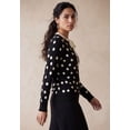 thumbnail image 3 of Jessica London Women's Plus Size Tie-Neck Sweater, 3 of 6