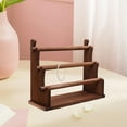 thumbnail image 6 of Sharplace Wood Bangle Bracelet Holder Watch Display Headband Holder Watch Rack Jewelry Organizer for Live Broadcast Store Jewelry Props 3 Tier, 6 of 9