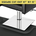 thumbnail image 2 of 3' x 4' Barber Floor Mat Anti Fatigue for Stylist Standing, 1/2'' Thick Comfort Matt Square Base for Salon Styling Chair, Hair Cutting Hairdressing Beauty Equipment, 2 of 10