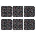 thumbnail image 2 of Pofeuu Cool Off-Road Vehicle Print Leather Coasters Set of 6, Round Cups Mugs Mat Pad for Home Kitchen Heat Resistant Drink Coasters,Square, 2 of 7
