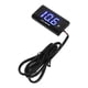 thumbnail image 3 of Voltímetro universal LCD para motocicleta, voltímetro impermeable ultrafino con soporte izquierdo DC12V azul, 3 of 5