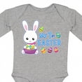 thumbnail image 4 of Inktastic My 1st Easter with Bunny and Easter Basket Boys Long Sleeve Baby Bodysuit, 4 of 5