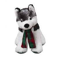 Plush Gear Klondike The Husky with Reindeer PJ for Stuffed Animal Outfit - 16 inch Make Own Plushie Teddy Bear Adorable Clothes, Gift for Kids