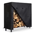 thumbnail image 1 of Advancent Funda para leñero de tela Oxford 210D, impermeable, para exteriores, color negro Cubiertas para muebles de jardín A 8 pies: 250 x 65 x 110 cm, 1 of 6