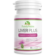 Liver Plus - Milk Thistle Liver Cleanse & Support Supplement - 300mg Silymarin Dandelion Root & Artichoke - Protect Liver Function - Vegan Liver Detox