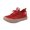 Red, variant on Women's Mesh Lace Up Platform Casual Walking Shoes Breathable Comfortable Thick Sole Sneakers Lightweight Daily Commute Outdoor Athletic Footwear