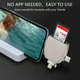 thumbnail image 1 of SD Card Reader for Phone/Tablet/Computer, 4-in-1 Micro SD Card Reader Trail Camera Viewer, Portable Memory Card Reader for SD & TF Card Adapter SD Card Adapter, 1 of 5