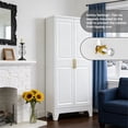 thumbnail image 6 of Metal Kitchen Pantry Cabinet with 2 Doors and 3 Adjustable Shelves, 6 of 7