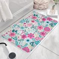 thumbnail image 3 of Pioneer Flower Floral Print Flannel Non Slip Door Rugs,Washable Door Mats Indoor,Decorative Door Mats,Dirt-Resistant and Absorbent Doormat for Entrance,Bedroom,Kitchen,Bathroom,31.5"x17", 3 of 4
