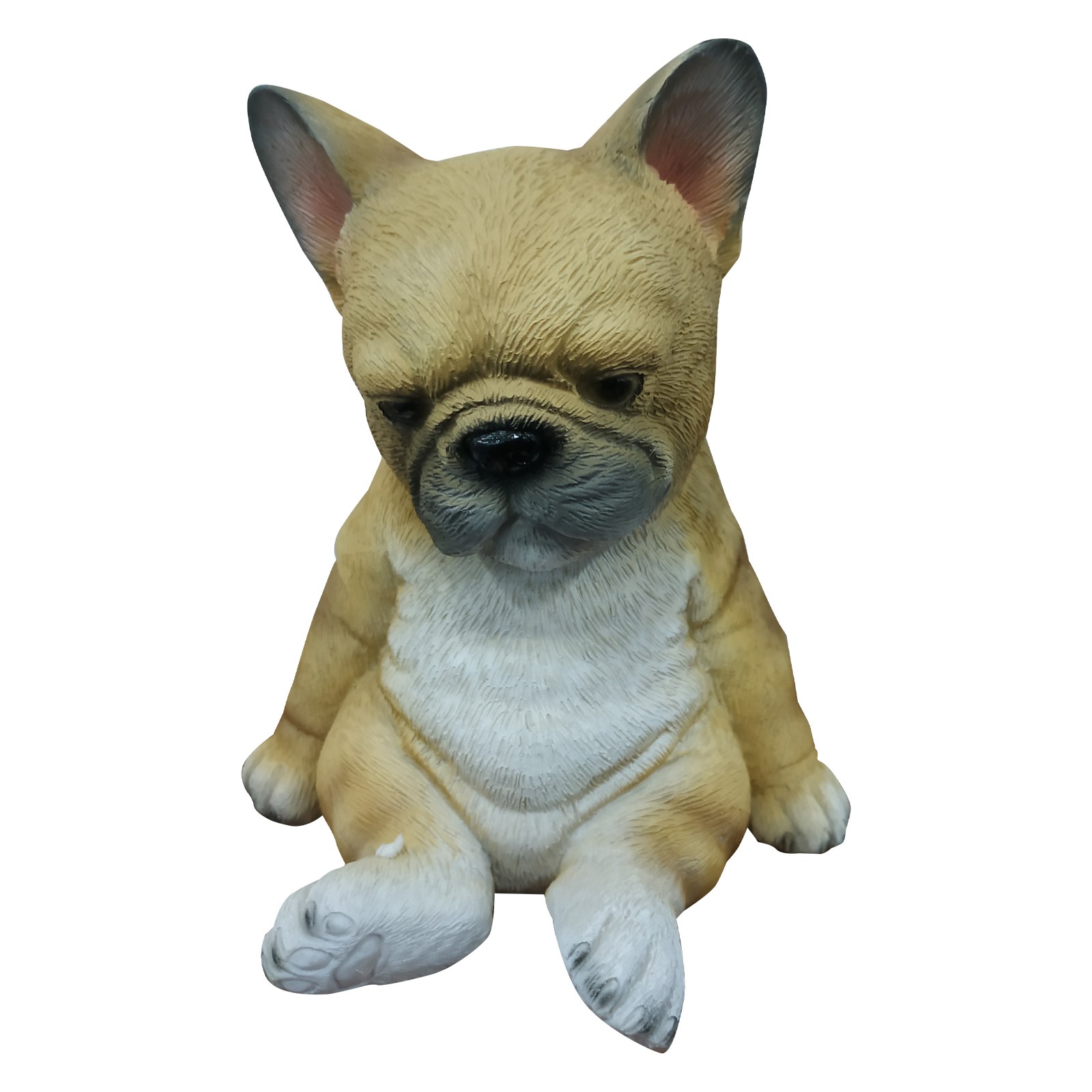 Sleepy French Bulldog Puppy Statue,Resin Lawn Sculpture Super Cute