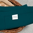 thumbnail image 6 of Twiny Threads Set of 4 Cloth Napkins - 100% Cotton Napkins with Mitered Edges - 18"x18" - Teal Green, 6 of 6
