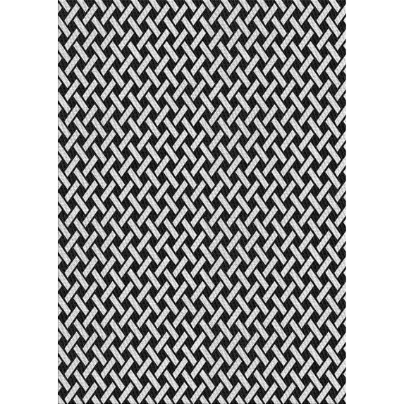 Ahgly Company Indoor Rectangle Patterned Light Gray Novelty Area Rugs, 7' x 9'