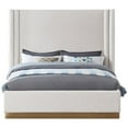thumbnail image 7 of Meridian Furniture Halton Cream Boucle Fabric Queen Bed, 7 of 7