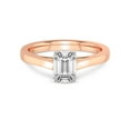 thumbnail image 3 of 2 Carat IGI Certified Emerald Shape Lab Grown Diamond Engagement Ring | 14K Rose Gold | Shye Petal Solitaire Lab Diamond Ring | FG-VS1-VS2 Quality Friendly Diamonds, 3 of 4