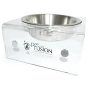 Angle View: PetFusion Elevated SinglePod Magnetic Dog & Cat Feeder (Short, Single), 8 x 8 x 4"