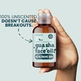 thumbnail image 3 of Gua Sha Oil for Face - Lymphatic and Anti Aging Facial Oil for Gua Sha Massage - Safe for Acne Prone Skin - Organic, Non Comedogenic, Fragrance Free, Lightweight - Use with Guasha Facial Tools, 2oz, 3 of 8