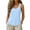 Light blue, variant on Cotton Linen Tank Top, Audhol Women's Summer Ice Wrinkled Cotton Linen Suspender Vest Black Women's Summer Sleeveless Vest L