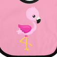 thumbnail image 4 of Inktastic Cute Flamingo, Baby Flamingo, Pink Flamingo, Bird Girls Baby Bib, 4 of 4
