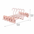 thumbnail image 3 of Plastic Pants Hangers with Adjustable Clips, Non-Slip Skirt Hangers for Closet Organization, Space Saving Design for Trousers and Clothes Drying, 1pcs, 1Pack Pink, 3 of 5
