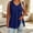 Blue, variant on Women's Plus Size Tank Tops– V-Neck Sleeveless Casual Top with Side Slit– Loose Fit Summer Tee XL-5XL