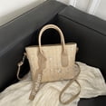 thumbnail image 1 of Bolsa De Hombro Bolso bandolera informal para mujer, bolsos tejidos a la moda con asa superior, bolsos sencillos para vagabundos de playa Likrtyny Para Estrenar, 1 of 9