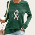 thumbnail image 2 of Sexlip Womens Graphic Sweatshirt Long Sleeve Round Neck Design Soft Fabric Relaxed Silhouette for Casual Wear Green XL, 2 of 4