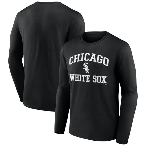 Men's Black Chicago White Sox Team Heart & Soul Long Sleeve T-Shirt
