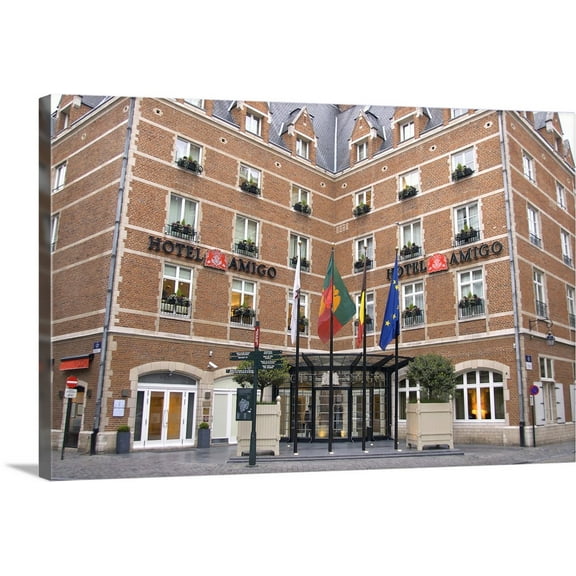 Great BIG Canvas | "Belgium, Brussels-Capital Region, Brussels, Brussel, Bruxelles, Hotel Amigo" Canvas Wall Art - 48x32