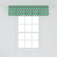 thumbnail image 2 of Ambesonne Modern Window Valance, Ladybugs Tiny Stars, 54" X 12", Teal Red Black, 2 of 3