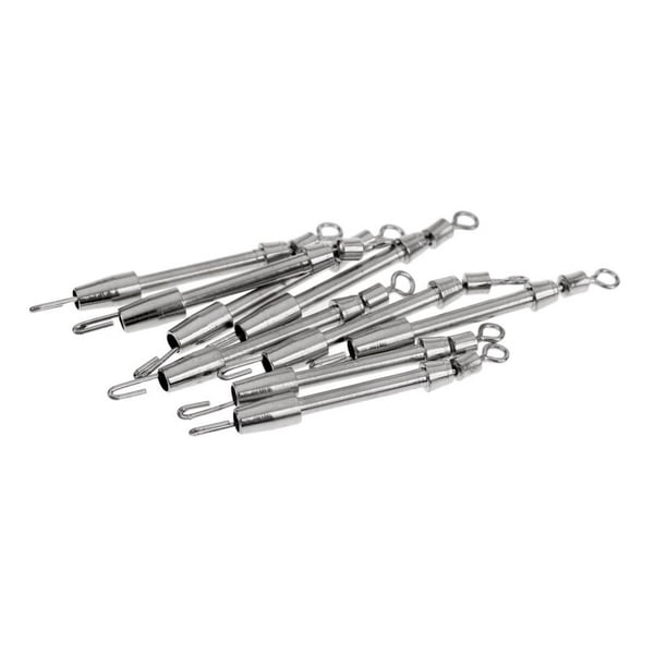 Conector de línea de enlace rápido de acero inoxidable de 10 piezas, aparejos de terminal giratorio de pesca S Macarena Conector Fast Tippet