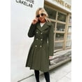 thumbnail image 3 of Women's Double-Breasted Pea Coat - Lapel Collar, A-Line Cut, with Pockets & Lining, 3 of 6