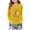 Yellow, variant on XEGLSBU Shirts for Girls 14/16 Stylish Kids Long Sleeve Graphic Tee Soft Casual Shirt for Girls and Boys Purple Size 5-6 Years