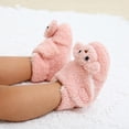 thumbnail image 5 of URMAGIC Newborn Baby Cozy Fleece Booties with Grippers Winter Slippers Socks Soft Sole Stay On Infant First Walker Crib Shoes 12-18 Months, 5 of 9