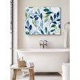 thumbnail image 6 of Navy Blue Leaves Wall Art for Living Room, Canvas Picture Wall Decor for Bathroom Bedroom, Green Summer Botanical Painting Artwork for Office Kitchen Hallway Dining Room Home Decorations 20"x24", 6 of 8