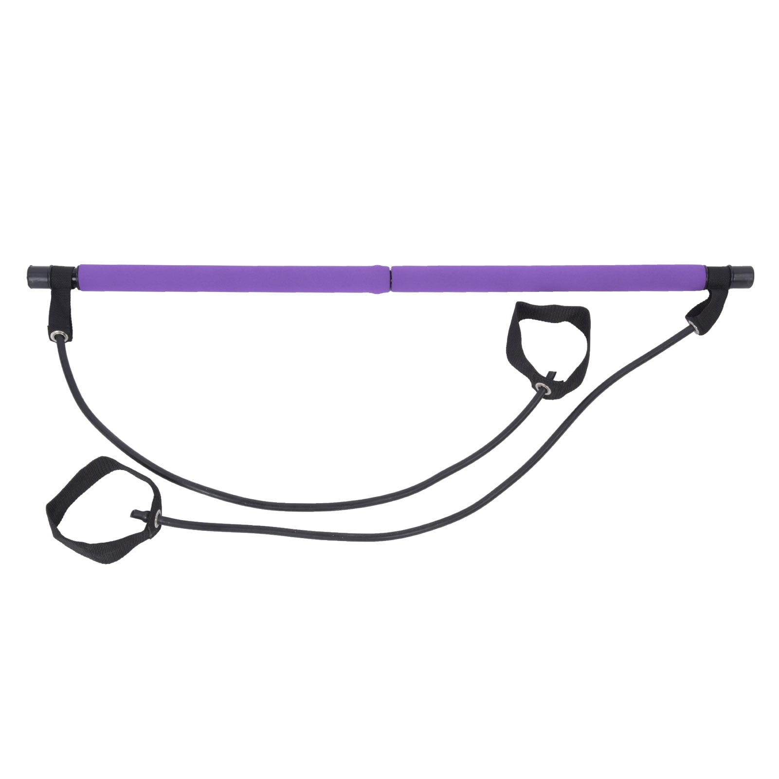 NFTIGB Multifunctional Pilates Bar with Resistance Bands, Portable Yoga Exercise Stick for Home Gym, Core Strength & Full Body Workout, 20 inches / 51 cm