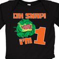 thumbnail image 4 of Inktastic Oh Snap I'm 1 Cute Green Alligator Boys or Girls Long Sleeve Baby Bodysuit, 4 of 5