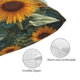 thumbnail image 3 of Rateoe Sunlit Sunflower Field Pattern Decorative Pillow Case,Throw Pillow Covers,Plush Pillow Cover,Soft Pillow Case,Velvet Pillow Case-20"x30", 3 of 5