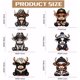 thumbnail image 2 of 6Pcs 6 Styles Plastic Heat Transfer Film Logo Stickers Set for DIY T-Shirt Bags Hats Jackets Cattle 200x170~190mm 1pc/style, 2 of 7