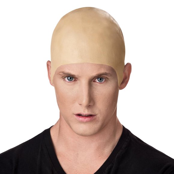 Gorro calvo de látex color piel para Halloween Seasons