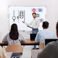 thumbnail image 6 of Yedigre Double Sided Rolling Whiteboard with Stand - Height Adjustable Mobile Whiteboard (45-60"), Magnetic Dry Erase Board on Wheels, 6 of 10