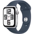 thumbnail image 1 of Apple Watch SE 2nd Gen GPS Smartwatch – 44mm Silver Aluminum Case, Sport Band (M/L) – Refurbished (Good Condition), 1 of 4