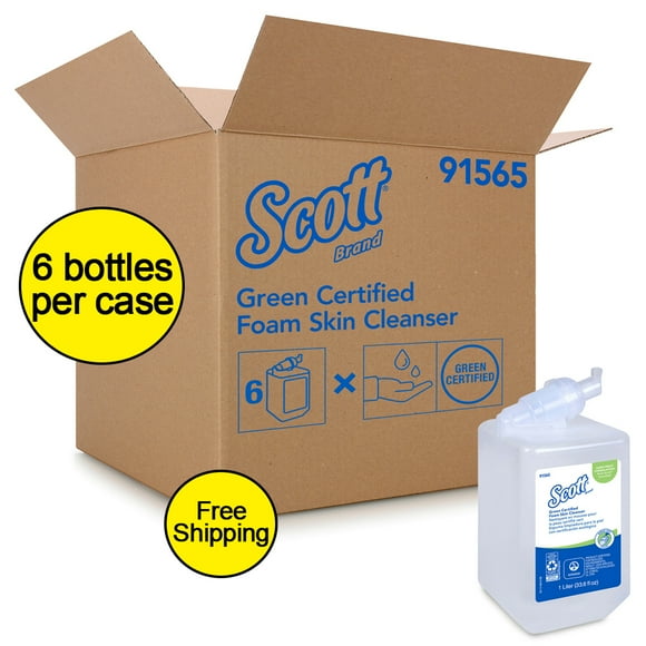 Scott® Essential Certified Eco-friendly Foaming Hand Soap Unscented, Clear, 6 Units/Case