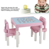 Fugacal Childs Studying Table Set Kids Learning Desk Chairs