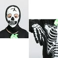 thumbnail image 5 of GYRATEDREAM Halloween Kids Skeleton Costume, Unisex Glow in the Dark Skeleton Bodysuit with Mask for Boys, Girls 5-15T, 5 of 5