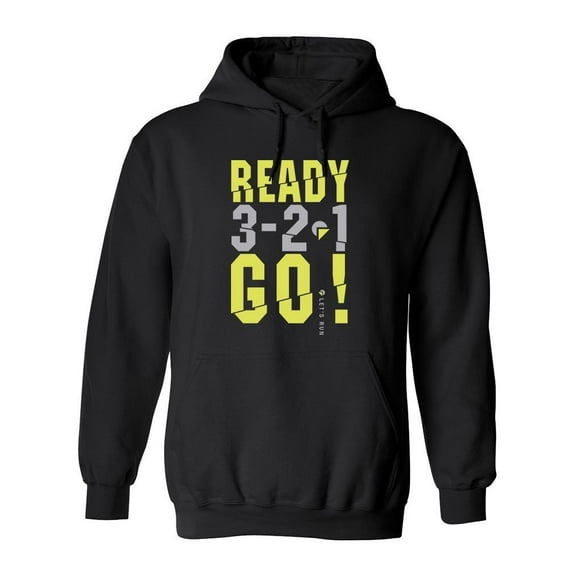 3-2-1 Go! Hoodie Men -Image by Shutterstock, Male Large