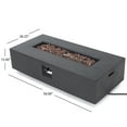 thumbnail image 2 of TABLE à Feu Rectangulaire en MGO de 50000 BTU avec Réservoir à l'Extérieur (Couvercle de Réservoir Non Inclus), 2 of 5